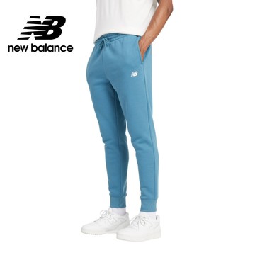 【New Balance】NB 刷毛休閒長褲_男性_天空藍_MP43904TEI