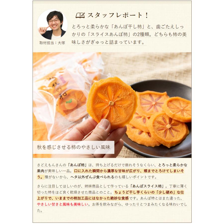 佐渡産 あんぽ干柿 4パック入 さどえもん 送料無料