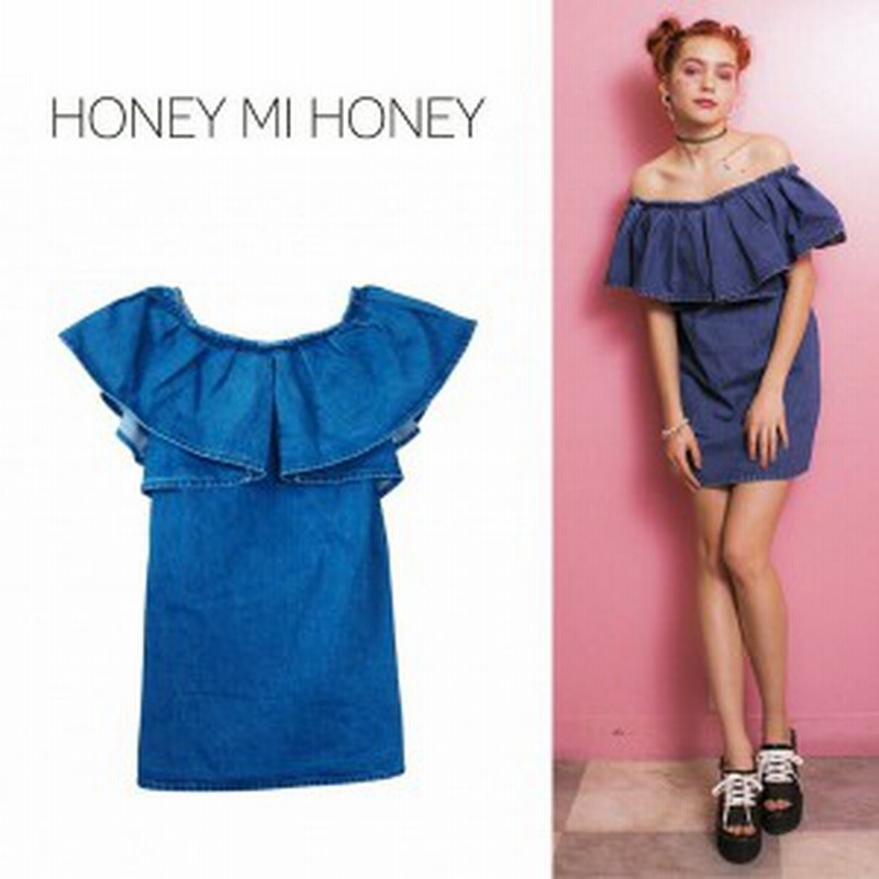 Sale40 Off Honey Mi Honey ハニーミーハニー Denim One Piece デニムワンピース 16s Sd 07 通販 Lineポイント最大1 0 Get Lineショッピング