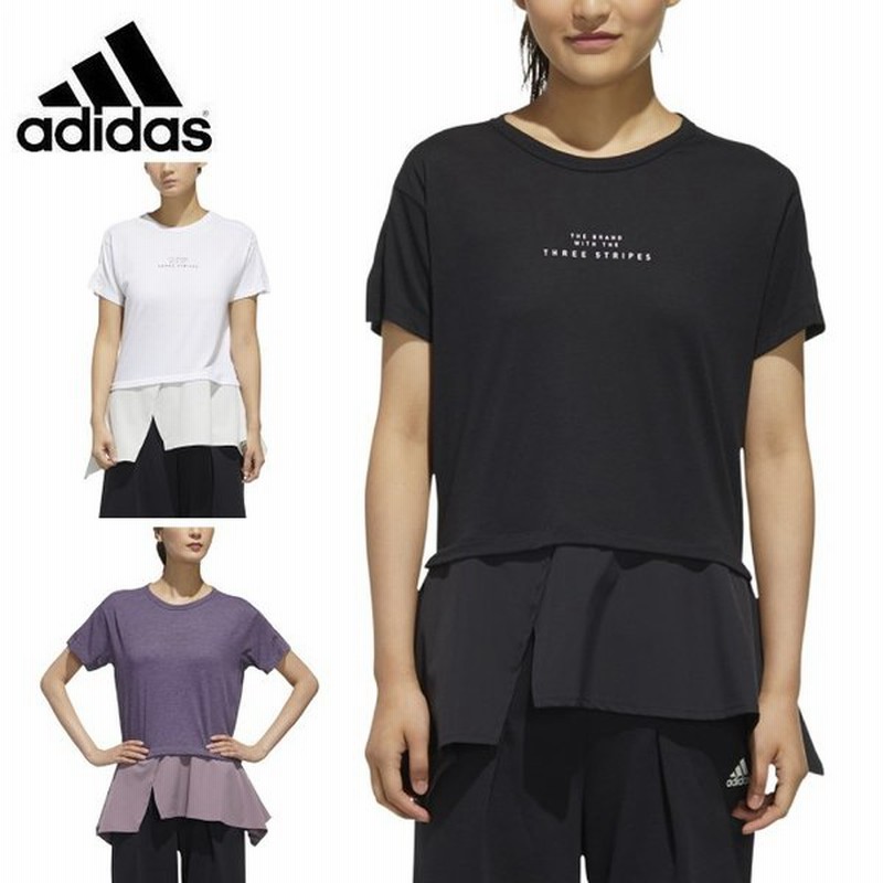 アディダス Tシャツ 半袖 レディース W Style Tシャツ Gun90 Adidas 通販 Lineポイント最大0 5 Get Lineショッピング