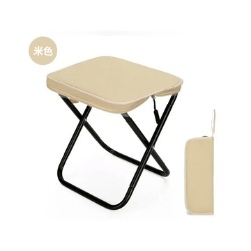 【啾愛你】戶外輕量隨身摺疊椅-米色