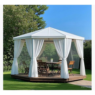 💥可客製 開立統編 戶外防水紗簾庭院涼亭陽光房室外葡萄架遮陽防曬窗紗透光不透人白