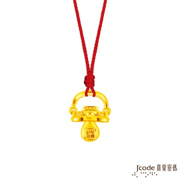 J’code真愛密碼金飾 白沙屯 媽祖金奶嘴硬金墜子 送項鍊