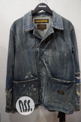 NSS』NEIGHBORHOOD 18 SAVAGE COVERALL C-JKT 破壞牛仔外套M推薦