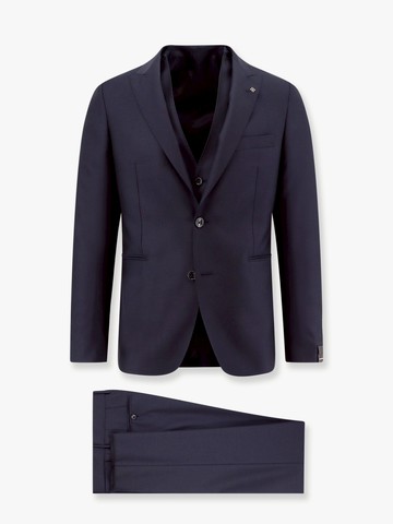 Virgin wool suit with vest - TAGLIATORE - gender_Man