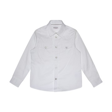 Brunello Cucinelli - White Cotton Shirt