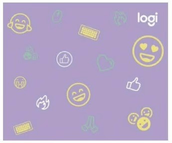 【贈品 請勿下單】羅技 POP emoji造型潮流滑鼠墊/手托