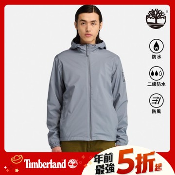 Timberland 男款藍灰色防潑水三合一外套|A4512073