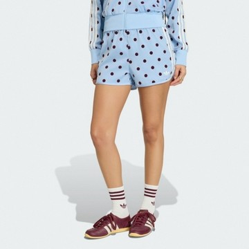 Adidas 愛迪達 Sprinter Shorts KV1173 女 運動短褲 休閒短褲 水藍 亞版 復古 點點