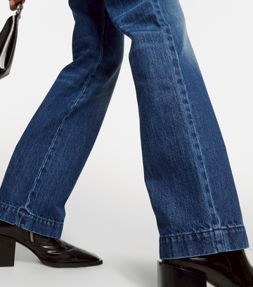 Peter Do Patchwork high-rise straight jeans