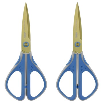 ABEL 力大牌 職人精工剪 7吋鈦金屬剪刀 60059 175mm  灰藍色  2支