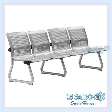 ╭☆雪之屋居家生活館☆╯WT-6280-L四人座排椅(亮銀)(烤漆)/公共椅/等候椅  X194-11