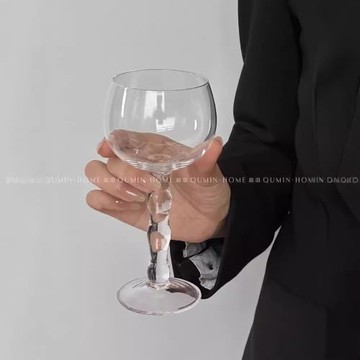 ins風高腳杯紅酒杯家用高顏值玻璃酒杯輕奢高檔葡萄酒杯子