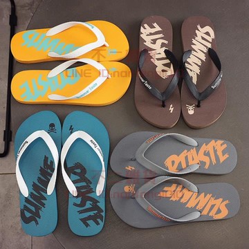 人字拖 男夏季戶外穿防滑耐磨夾腳拖鞋 休閑涼拖軟底沙灘防水拖鞋【不二雜貨】