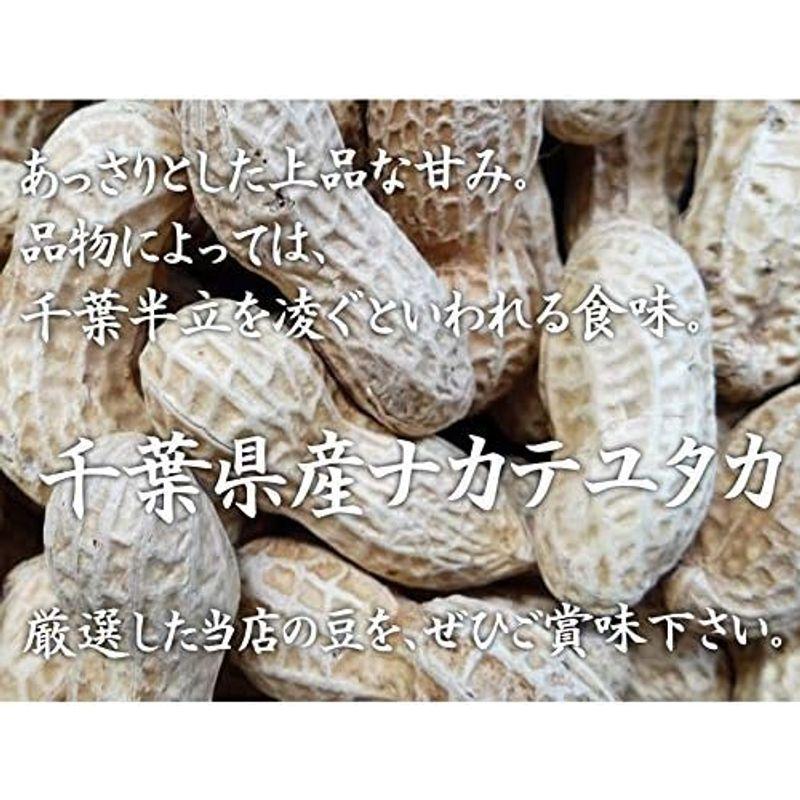 さや煎り落花生 ナカテユタカ 1.0kg(500g×2袋) 令和4年産 千葉県産