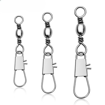 【TTFF】全尺寸B型別針路亞連接器10個/包 樽形八字環快速轉環海竿連接器 漁具配件批發