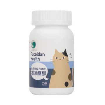 LAPETO樂倍多-貓咪褐藻糖膠保健粉 90g(購買第二件都贈送寵喵樂-貓草玩具*1包)
