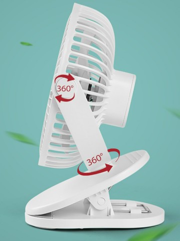 涼感小風扇 開發票 床頭小風扇學生宿舍電風扇夾子式USB電扇小型床上靜音家用夾扇