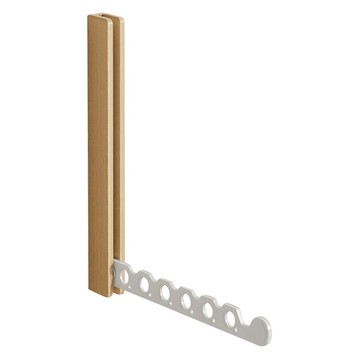 小麥購物 壁掛折疊晾衣架 K217  白色  3 x 4.5 x 31.5cm
