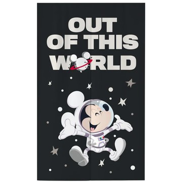 迪士尼米奇長門簾(太空人米奇) 85x140cm  太空人米奇