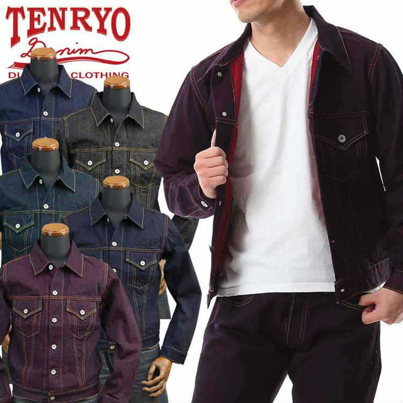 TDJ60SC】 倉敷天領デニム カラーレボリューション 60Sデニムジャケット Gジャン 3rd TENRYO  DENIM（インディゴ/ブルー×XS(34)） | LINEブランドカタログ