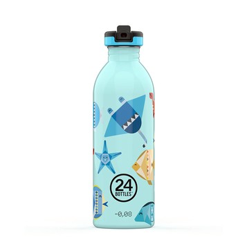 【義大利 24Bottles】24Bottles 兒童輕量吸嘴瓶 500ml - 海底小樂園