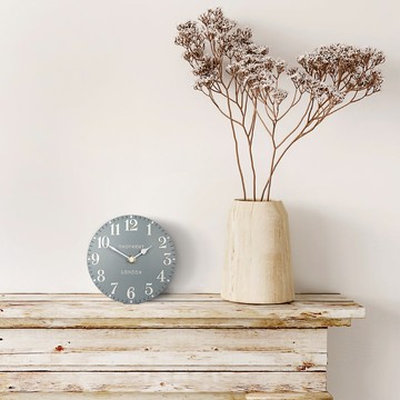 ARABIC 英倫風經典 靜音桌鐘 06吋 -多色可選 莫蘭迪綠