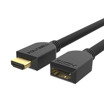 POLYWELL 寶利威爾 延長線 公對母 2PW15-W60-P005 0.5M  1條