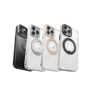 QinD Apple 蘋果 iPhone 16 Pro / 16 Pro Max 旋轉磁吸支點殼(含相機鍵)