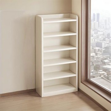 【匠俱】書架-6層-60x30*169cm(置物架 多層收納櫃 儲物櫃 家用書櫃奶油風落地實木客廳矮櫃)