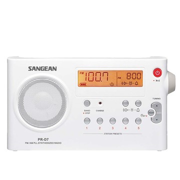 SANGEAN AM/FM雙波段充電式收音機 (PR-D7)
