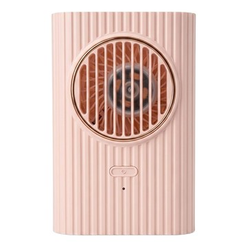 Kinyo 復刻3用輕巧掛脖扇  UF-176  粉色