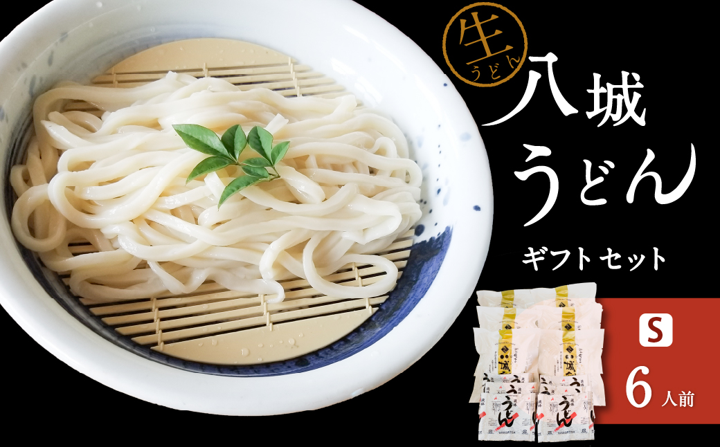 八城うどん ギフトセットS 生うどん スープ付 6袋