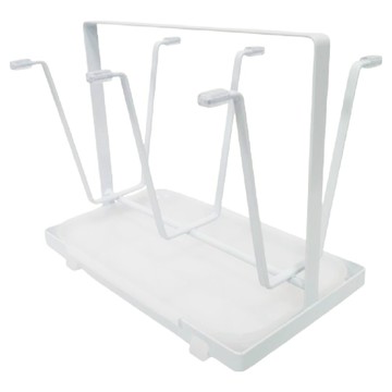 Couselect 不鏽鋼瀝水杯架 附集水托盤  1個  白色