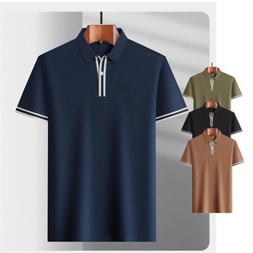 【巴黎精品】現貨+預購 夏季短袖上衣男襯衫高爾夫球衫T恤商務休閒撞色純棉裝-薄款男POLO衫5色a1jw59