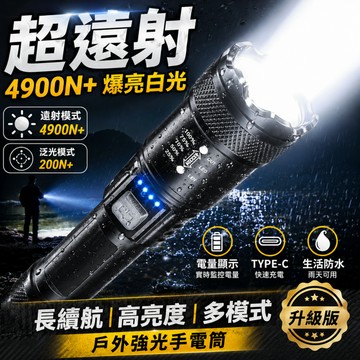 台灣現貨🎈強光手電筒 便攜充電 超亮戶外 變焦疝氣燈 遠射聚光led燈 腳踏車燈 防水手電筒 迷你超亮手電 露營燈