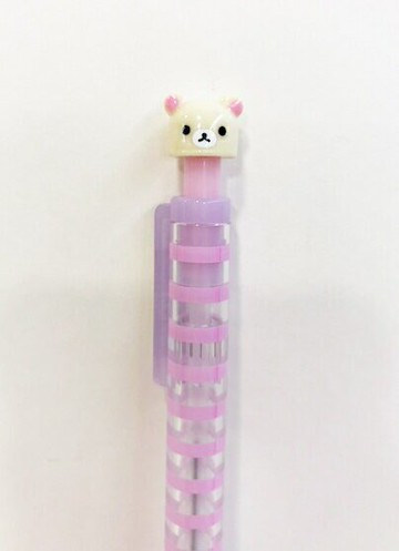 【震撼精品百貨】Rilakkuma San-X 拉拉熊懶懶熊 自動鉛筆-筆桿紫色-妹妹 震撼日式精品百貨