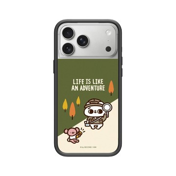 iPhone 17 Pro Max Mod NX -邊框背蓋組合 (相機按鈕) 黑 - 爽爽貓 Song Song Meow by SECOND - 冒險爽爽貓