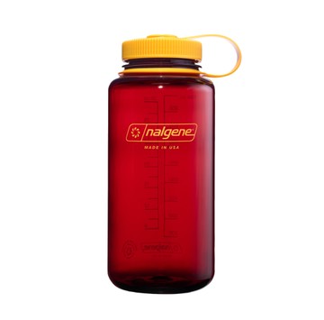 【【蘋果戶外】】Nalgene 2020-6032【棕紅】1公升 寬嘴水壺 Tritan 不含環境荷爾蒙-雙酚A 登山運動 大口徑
