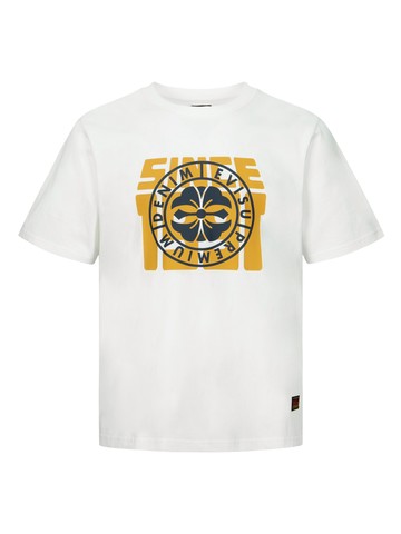 Kamon and Text Print Regular Fit T-shirt