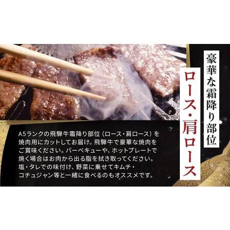 ふるさと納税 飛騨牛Ａ5 焼肉用 300ｇ ロース 又は 肩ロース肉 ｜国産 肉 牛肉 焼肉 和牛 黒毛和牛 グルメ A5等級 おすすめ AD114【飛騨牛 和牛.. 岐阜県大野町