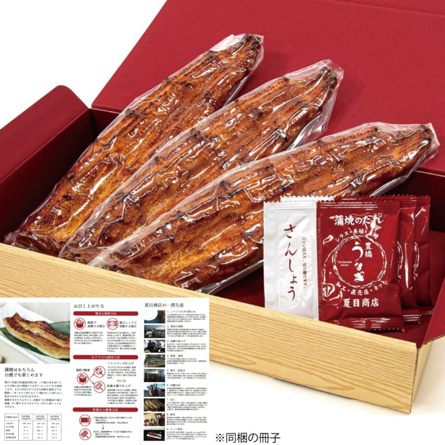 うなぎ 鰻 国産 プレゼント ギフト 蒲焼き 115-130g×3尾 約3人前 化粧箱 送料無料 お歳暮 贈り物 誕生日 内祝い