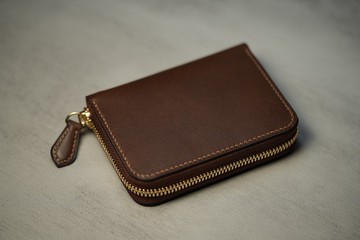 Herry Hsieh - 短夾 / 拉鍊式 / 深棕