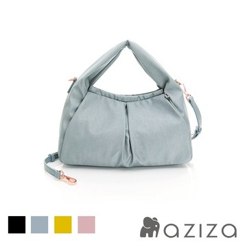 【aziza】FRANZ象紋尼龍輕量手提斜背包-薄暮藍AZAXD005A02LE3