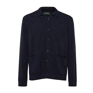 Zanone - Blue Virgin Wool Cardigan