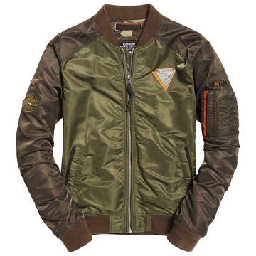 跩狗嚴選 獨家限量款 極度乾燥 Superdry 薄款 飛行夾克 鐵牌 徽章貼布 軍裝外套 MA1 軍綠 橘邊 撞色 冒險魂 Rookie Mix