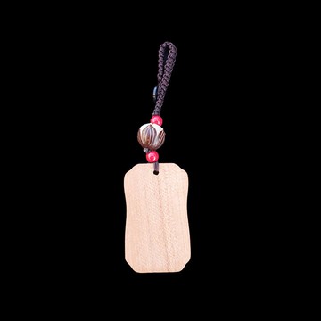 老桃木無事牌木質把件護身符大人寶寶嬰兒男女朱砂吊墜掛件鑰匙扣