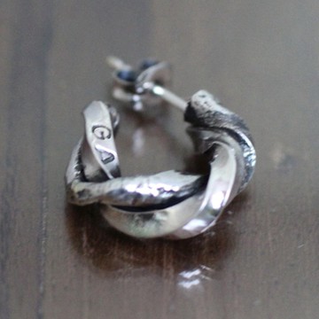 silver925 耳環 -meld Pierce- (1P) 韓系 925純銀 造型耳釘 日本