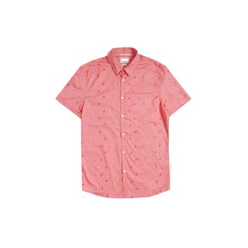 洛杉磯輕奢G 男款 夏威夷短袖口袋襯衫 兩色