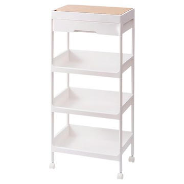 小麥購物 木質收納推車 抽屜款 L717  4層  白色